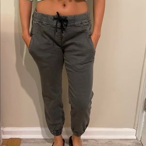 BDG grayish green cargo joggers XS